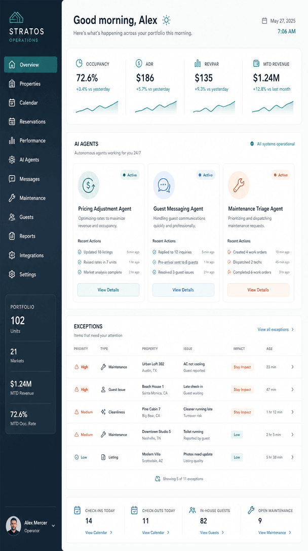 Tallyr connecting pricing, guest messaging, and operations signals in one workflow